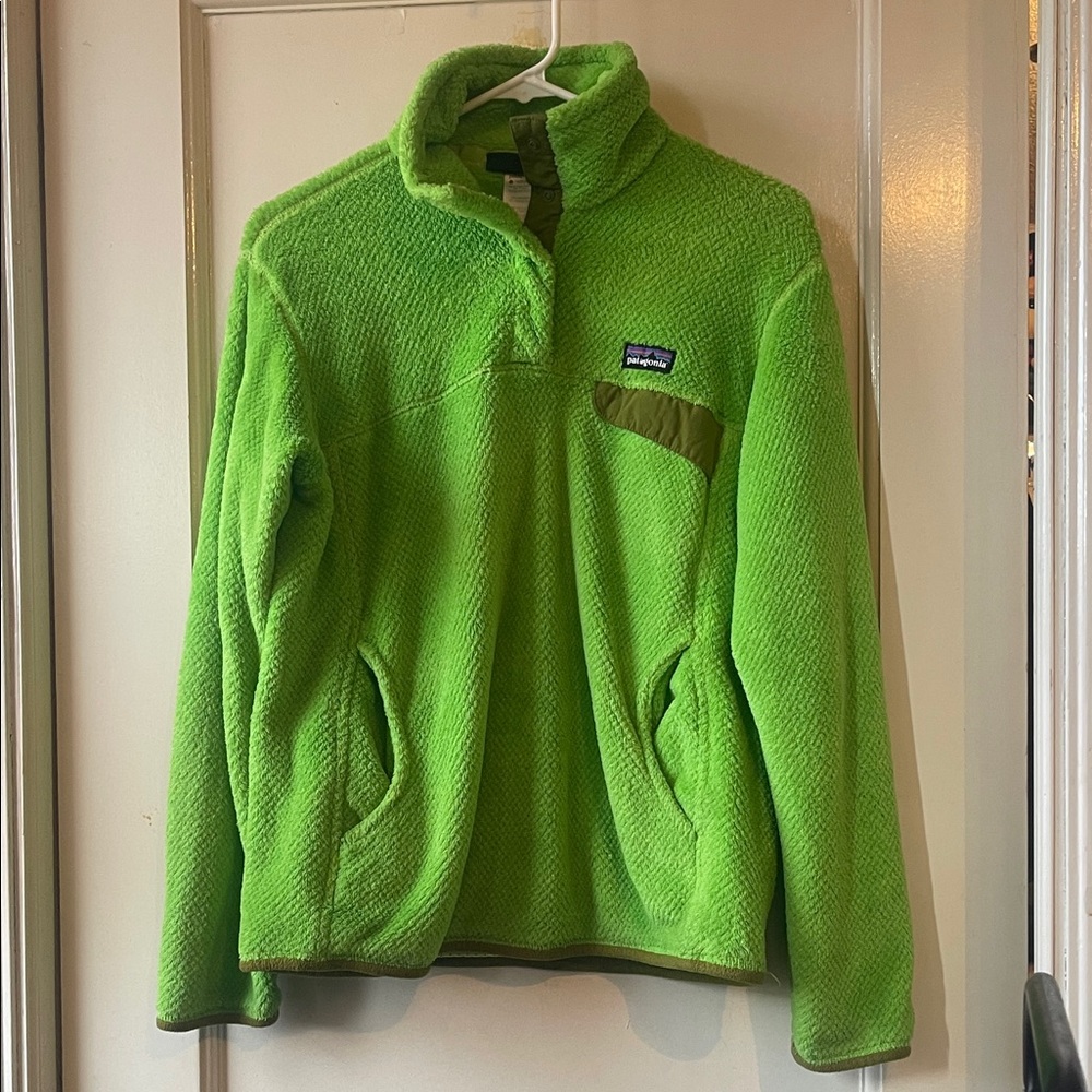 Patagonia Lime Green Fleece Jacket